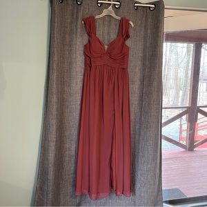 Azazie Lianne Bridesmaid Dress (Desert Rose)